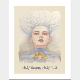 Half Empty Half Full Posters and Art